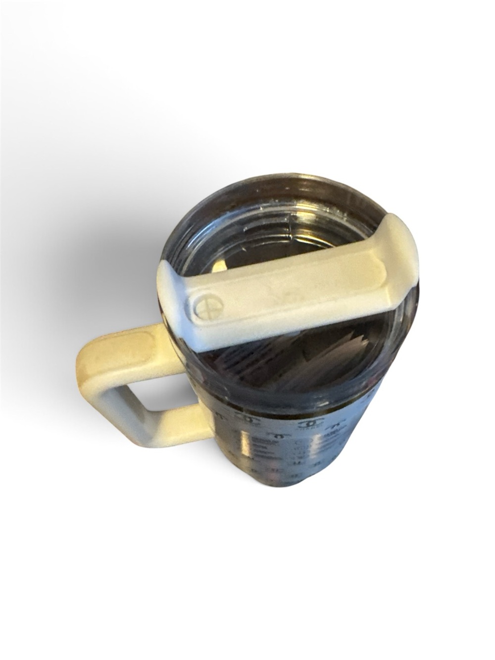 Stanley White and Gold Quencher H2.0 Tumbler with Chanel Motif - Picture 3 of 4
